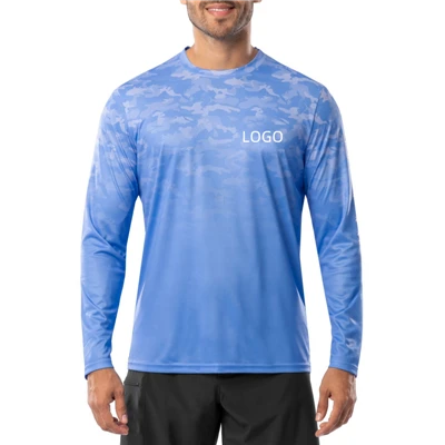 Kub Muag Sab nraum zoov Yos Hav Zoov Anti-uv Quick Qhuav Tsho Ntev Hooded Nuv Ntses Shirt